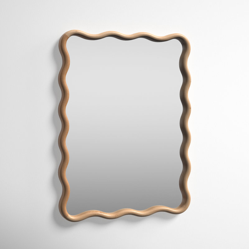 Joss & Main Liviana Wood Scalloped Wall Mirror Wayfair